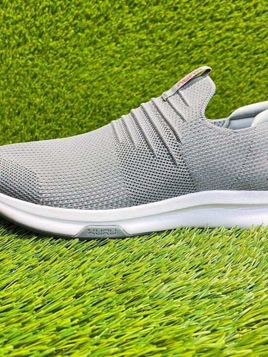 Kuru Atom Slip-On Mens Size 9.5 Gray White Athletic Walking Shoes Sneakers main image 9